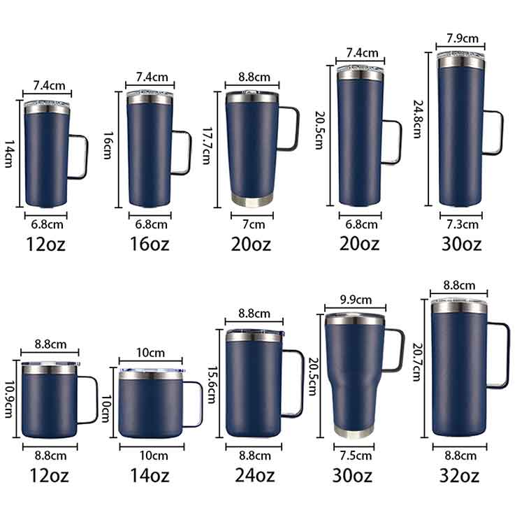 stainless steel travel coffee mug Cusotm wholesale