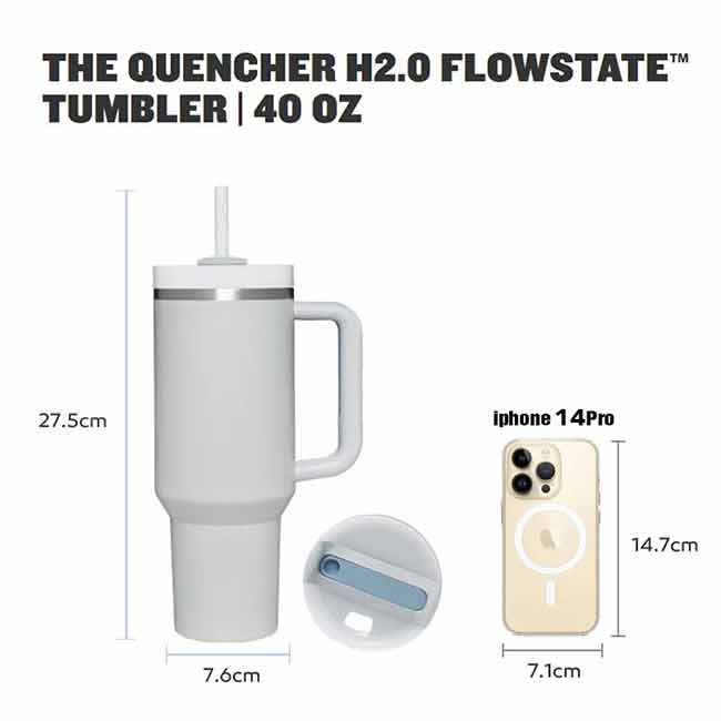 12 Stanley(R) 40oz The Quencher H2.0 Flowstate(TM) Tumbler